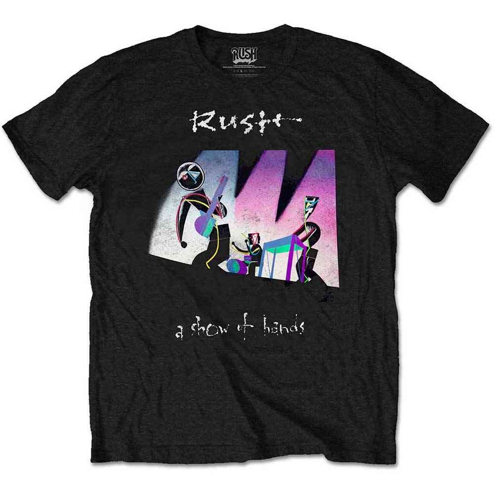 Rush - Show Of Hands Heren Tshirt - Zwart